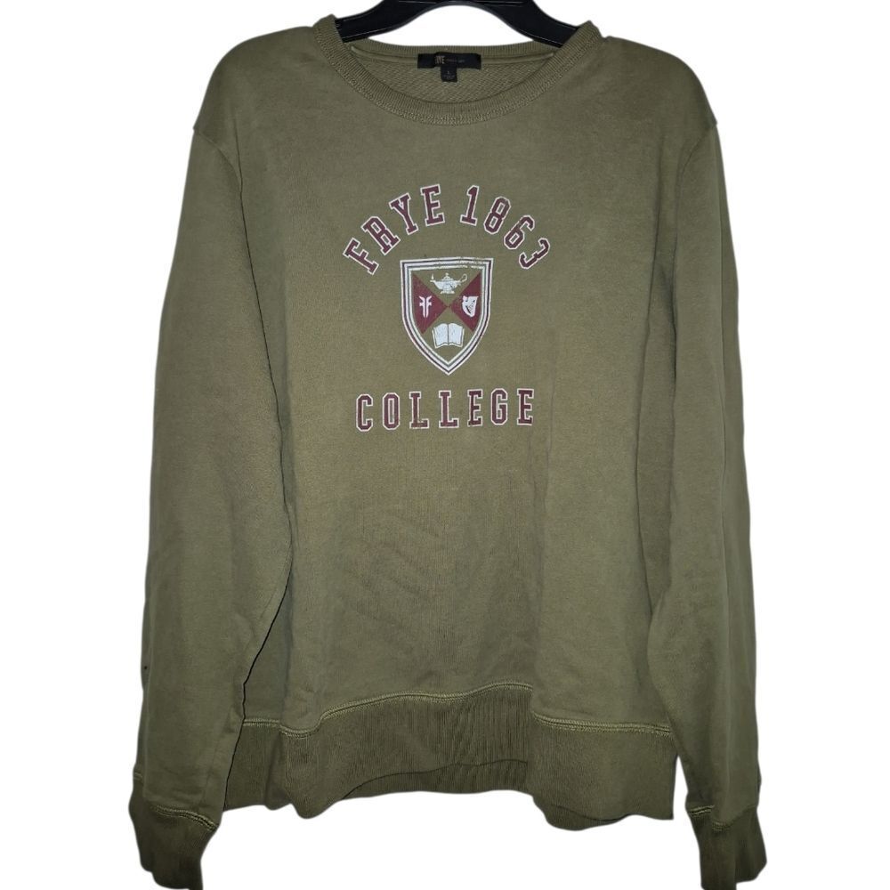 Frye Mens Cotton Sweatshirt College Green Large